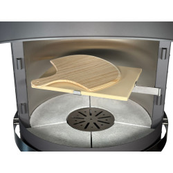 Kámen na pečení pizzy 30x38 cm vč. držáku a lopatky