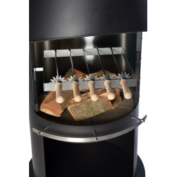 Grilovací špízy 5 ks vč. mechanismu