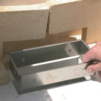 Uložení rámu nerezového popelníku